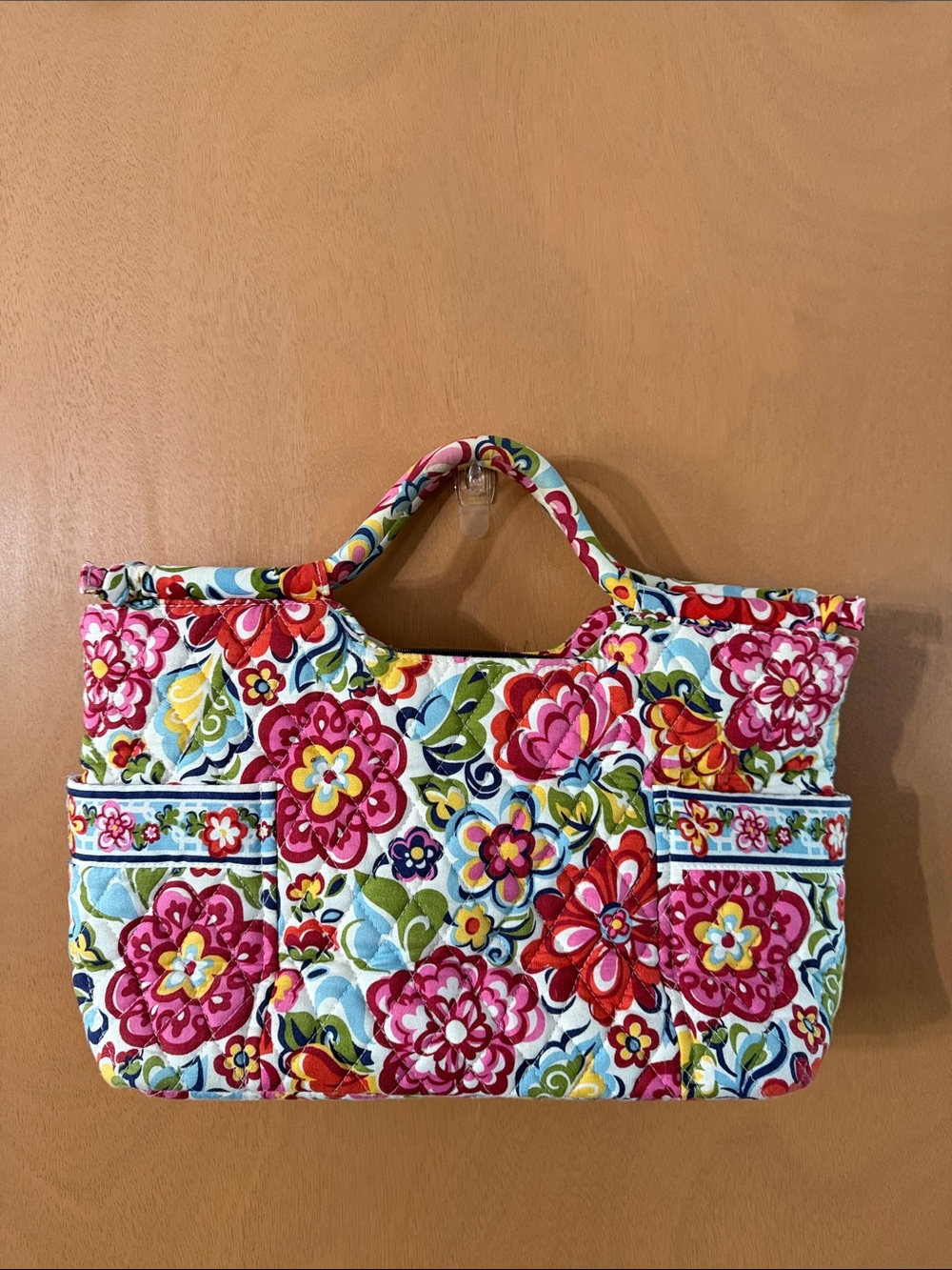Vera Bradley Pink Floral Quilted Tote